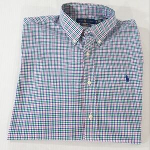 Ralph Lauren Cotton Stretch Plaid Long Sleeve Shirt